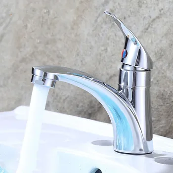 Bathroom Basin Faucet  Single Cold Basin Faucet Zinc Alloy Chrome Plated Sink Faucet Sink Water Tap Bathroom Accessories 1