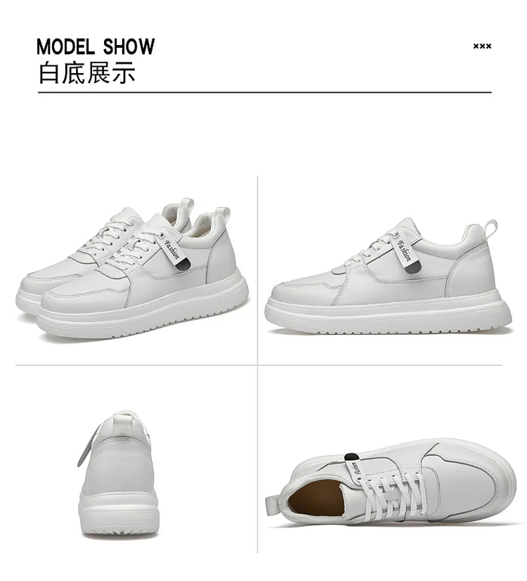 Männer Aufzug Höhe Erhöhen Schuhe Turnschuhe Schuhe für Männer 10 cm Sport Casual Unsichtbare Innere Erhöhung 8 cm Weiße Schuhe – Detail 22