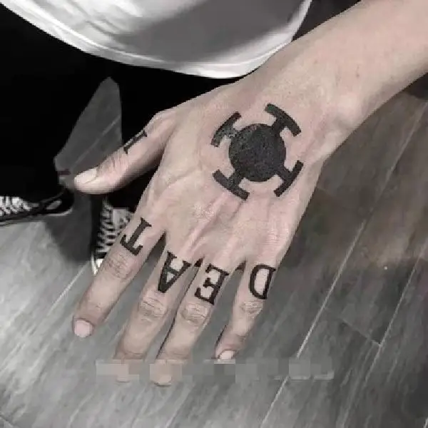 Trafalgar Law hand tattoos ive made for a friend  rOnePiece