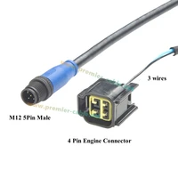 NMEA2000 N2K 4Pin Engine Interface Cable Compatible with Yamaha Outboard Engine 2006-2023 Replace 000-0120-37 3004.6865 2