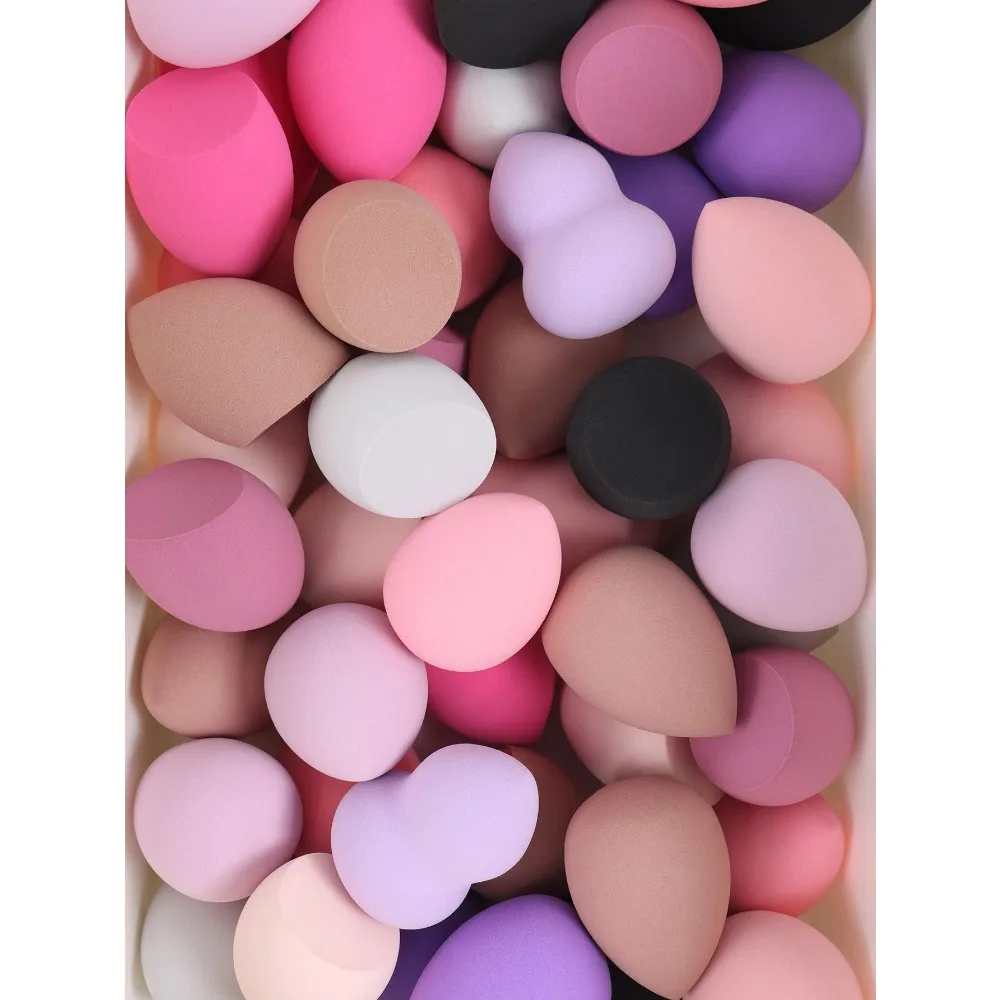 Versatile Beauty Sponge Set - Multi-Pack of Assorted Colors & Shapes for Effortless Makeup Application