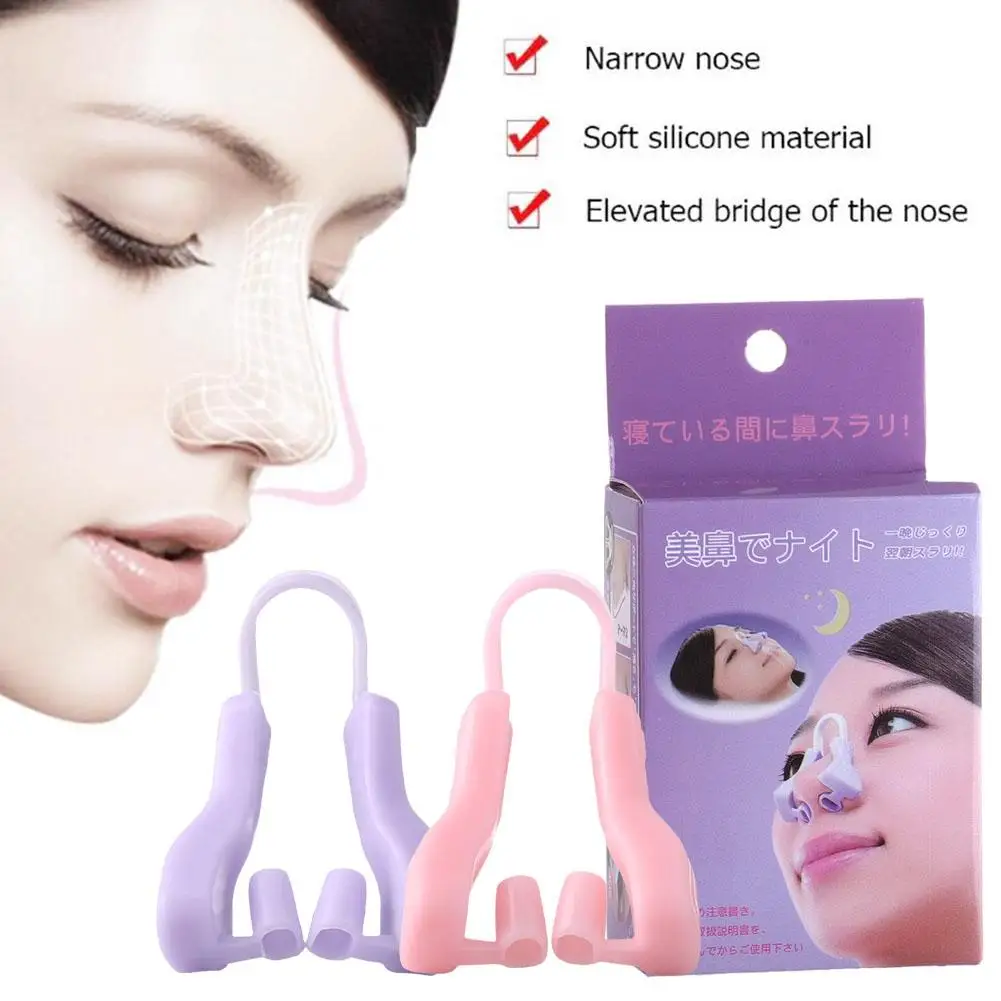 

Nose Shaper Clip Nose Lifting Shaper Silicone Nose Straightener Nose Bridge Beauty Hurt Shaping Tools Slimmer Q6Z0