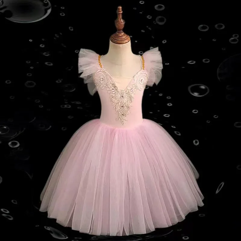 الصيف فتاة فستان الباليه توتو الاطفال ملابس الأطفال يوم Vestidos ملابس رقص الفتيات فساتين غير رسمية ثياب الباليه الزي