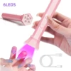Battery Included Portable Nail Dryer Lamp UV LED Nail Light Quick Drying Light For Curing All Nail Gel Rechargeable Home 1