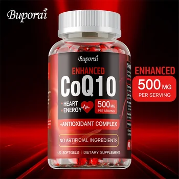 CoQ10 Supplement - Supports Heart and Cardiovascular Health, Anti-Aging, Energy Supplement, Gluten-Free, Non-GMO 1