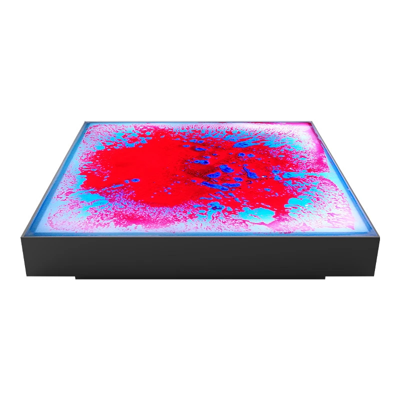 

20 pieces 50*50cm Liquid led dance floor DJ Disco Nightclub DMX 3D time Tunnel RGB LED Light Dance Floor