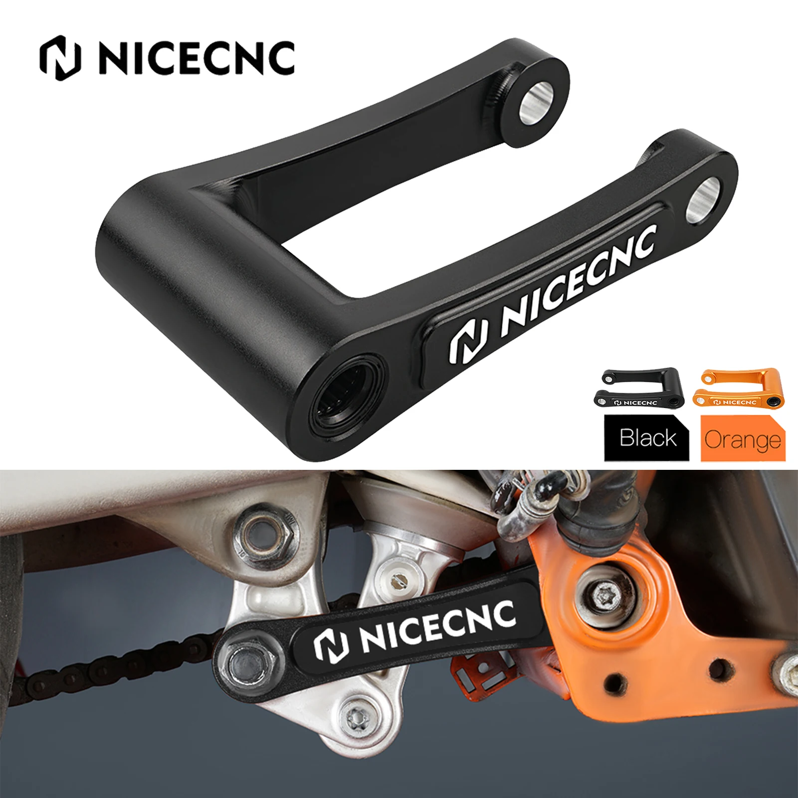 Para ktm 690 enduro smc r ligação de redução da motocicleta 1.25