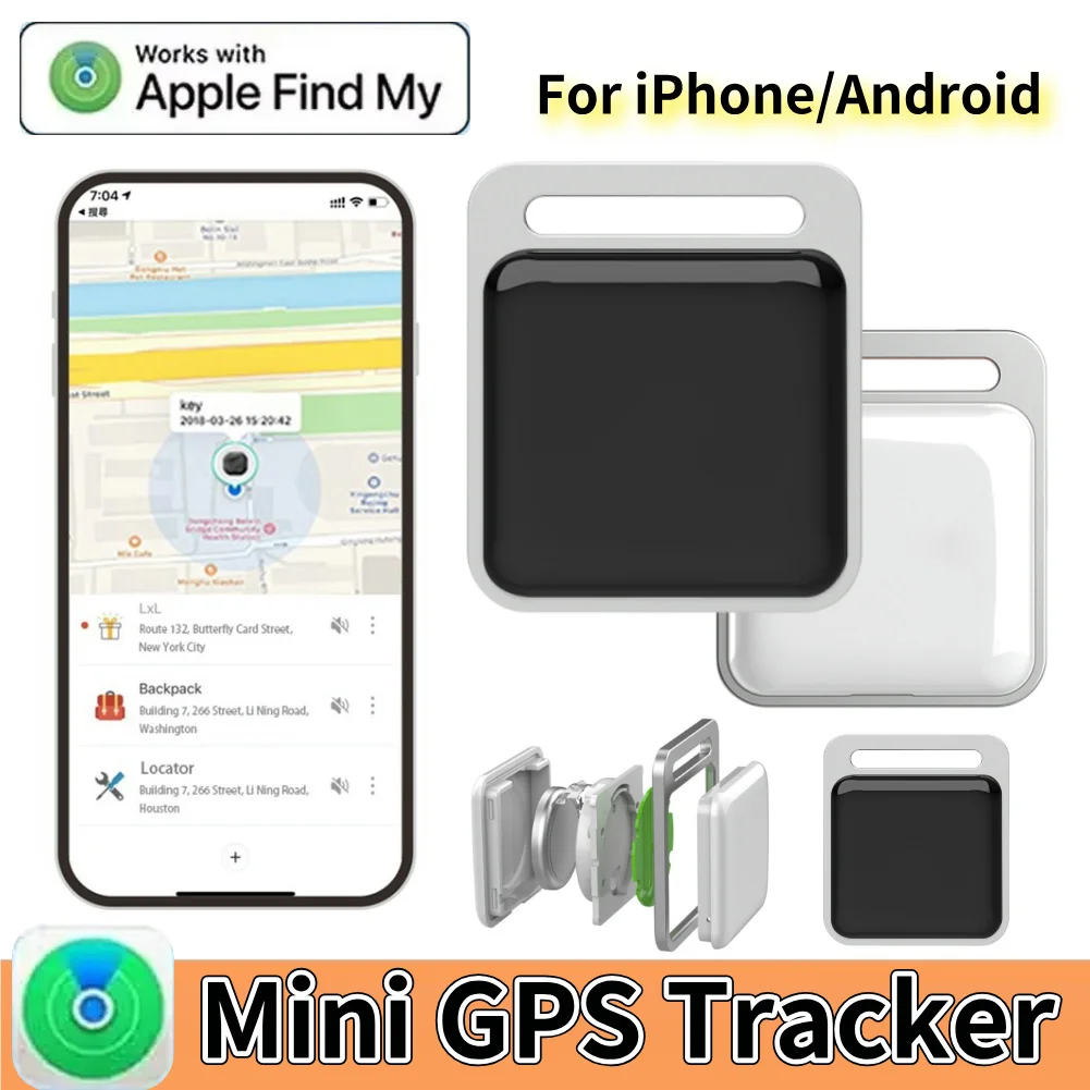 Wireless Mini GPS Tracker Anti-lost Alarm Key Wallet Finder for iPhone/Android