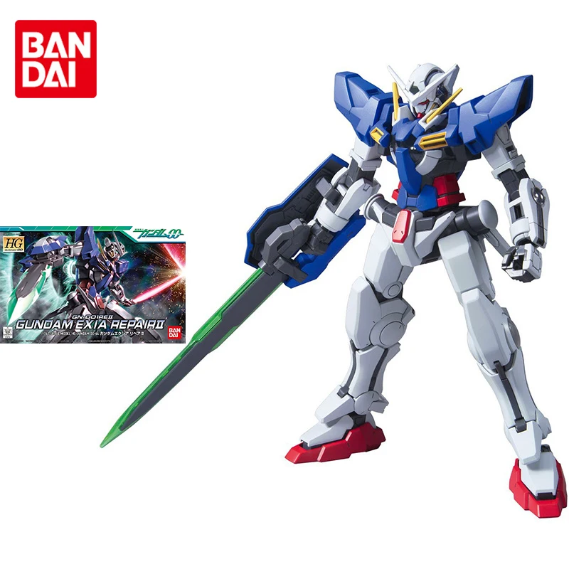 

Набор моделей Bandai Gundam, аниме фигурка HG00 44 1/144 GM-001AE 2 Exia R2, ремонт, Подлинная игрушка Gunpla, фигурка, игрушки для детей