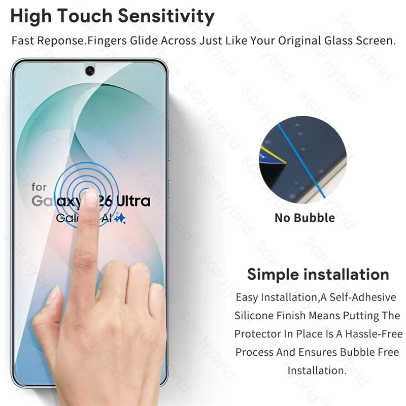 Premium 9H Tempered Glass Screen Protector Film Cover - 5 Pack