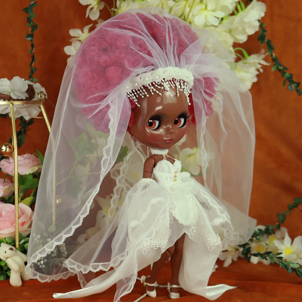 BJD Dolls ICY DBS Blyth Doll Afro Curly Hair JOINT Body Super Black Skin 1/6 BJD Neo Ob24 Anime Girl