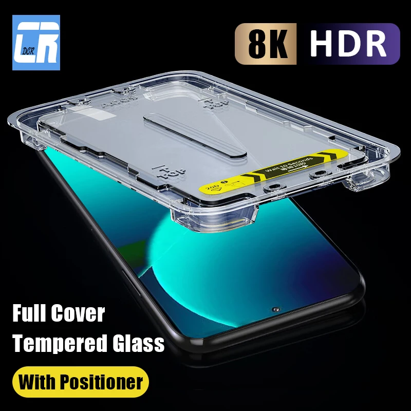 

20D One-click Installation Tempered Glass For Xiaomi 13T Black Shark 5 4 4S Poco F3 F5 Pro Redmi K60 K50 Ultra Screen Protectors