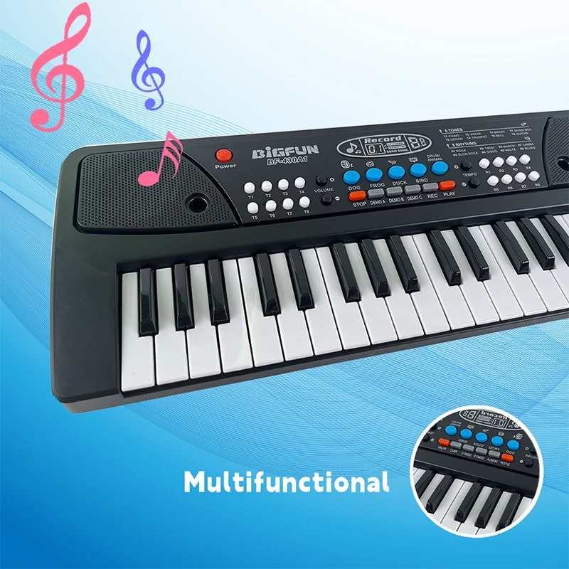 37Keys Electric Piano Keyboard, Digital Music Teaching & Learning Toys For Kids, Musical Instrument Gifts For Boys & Girls Age 3 3