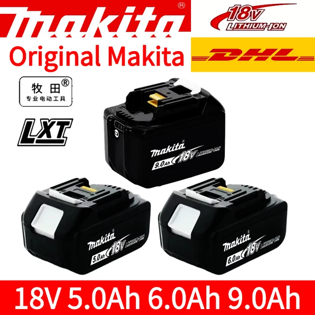 แบตเตอรี่แท้ Makita 18V 9.0AH พร้อมที่ชาร์จ แบตเตอรี่แบบชาร์จได้ รุ่น bl1830b สำหรับเครื่องมือ Makita 1