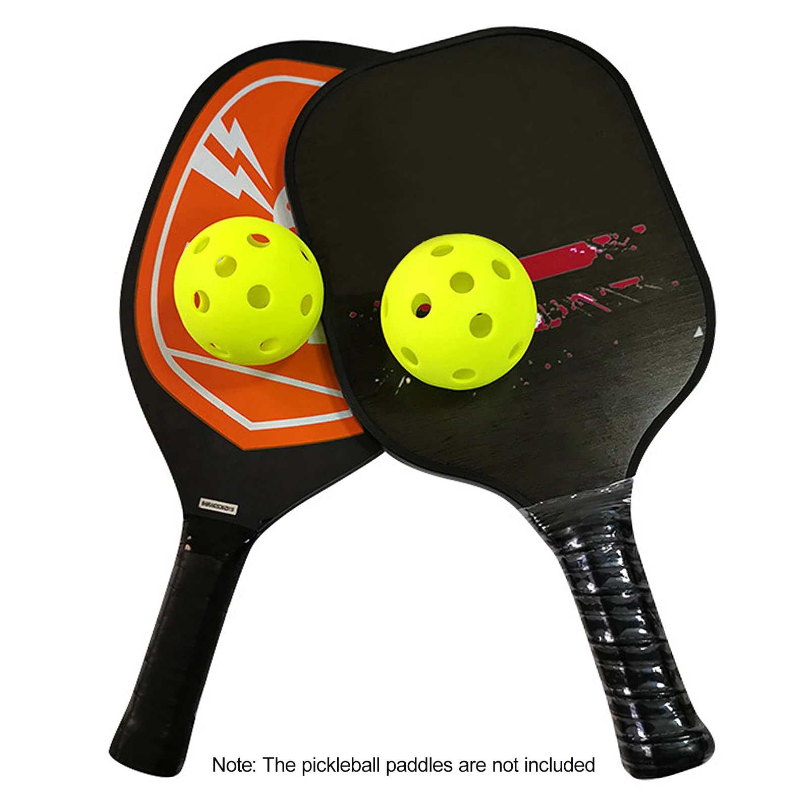 Indoor Pickleball Balls Paddle Ball 26 Holes Pickleball Sport Training Practice Plastic Airflow Hollow Balls