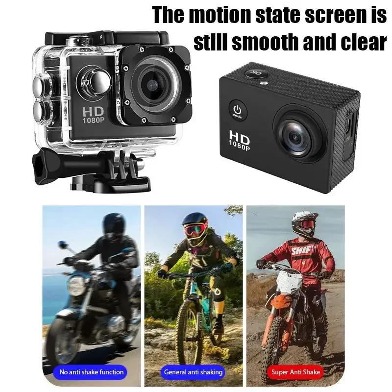 1080P Underwater Waterproof Multifunctional Sports Camera For Outdoor Riding Locomotive Diving