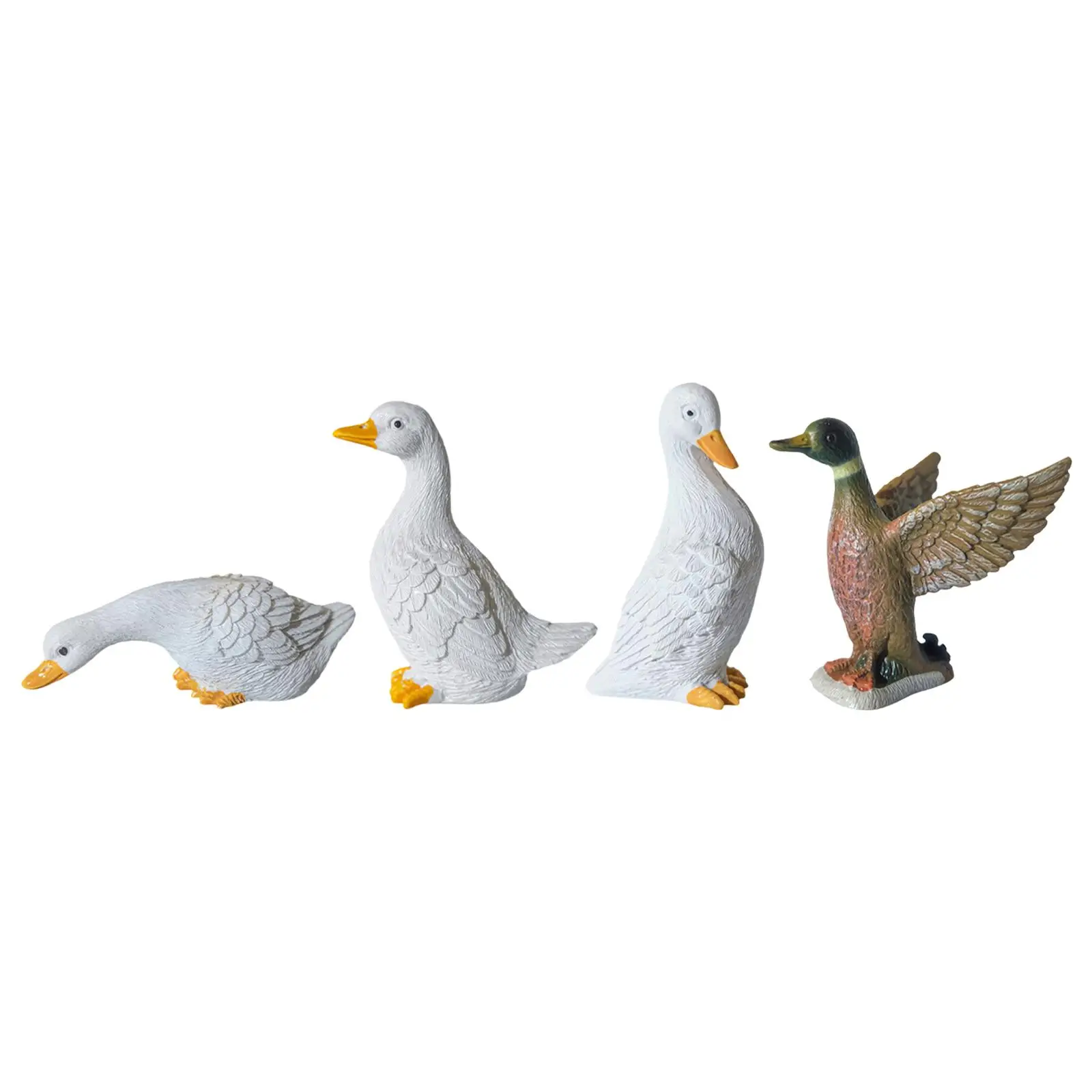 Miniature Figurines Gift Duck Statue for Terrarium Courtyard Micro Landscape