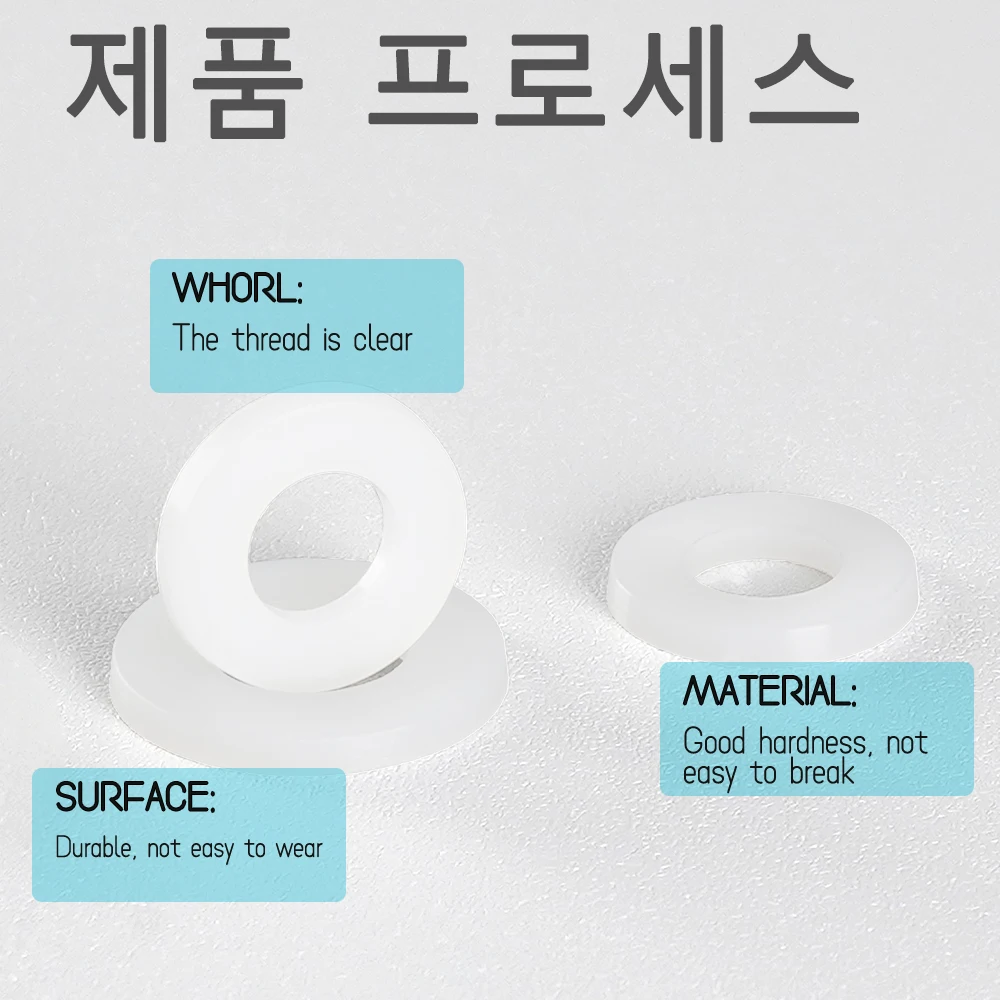 나일론 와셔 플랫 가스켓 플라스틱 씰링 하드 와셔 검정색 흰색 M2 M2.5 M3 M4 M5 M6 M8 M10 M12 M14 M16 M18 M20 M22 M24
