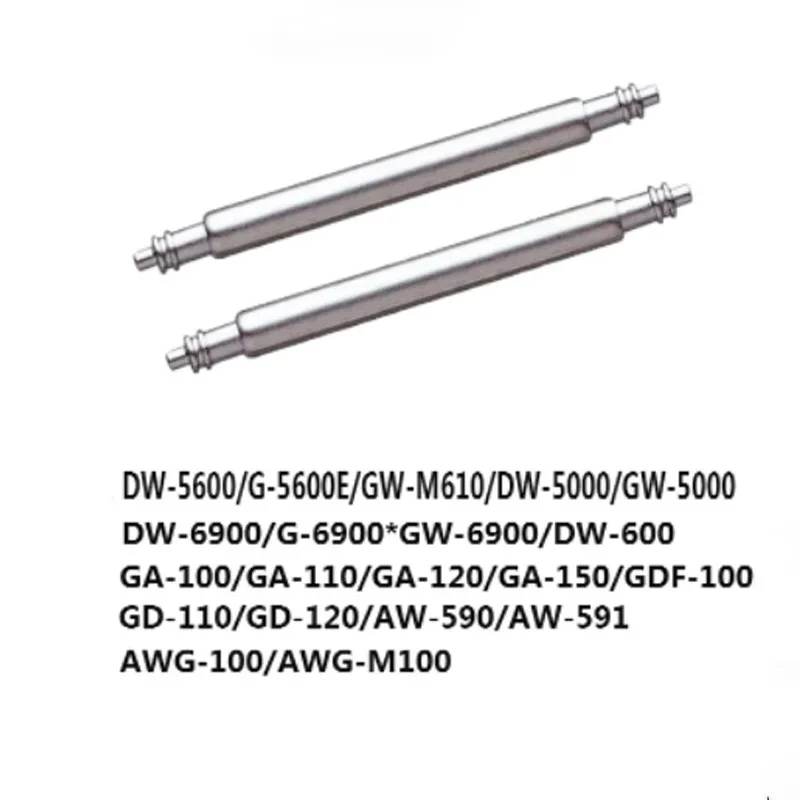 For Casio WATCH Accessories G-Shock Strap Connection Shaft GA-110 Full Steel Spring Lug Rod 16*2.0mm