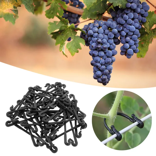 50 db Szőlő Kötő Klipek Tartó Hookgrape Huzal Hajlítható Kábelkötegek Növényekhez Ágak - Image 4