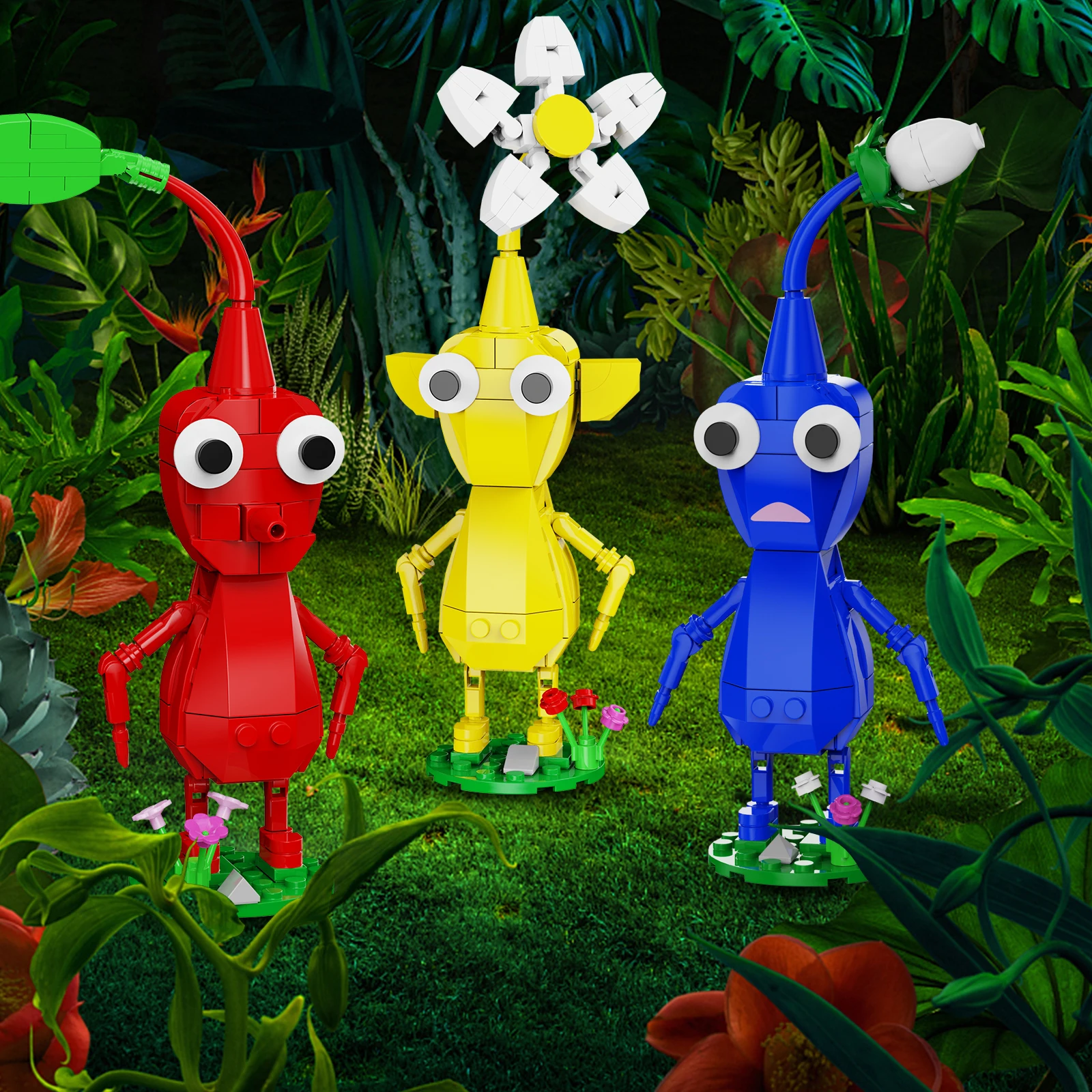 Jogo Pikmin, 9-em-1, Tipo Planta, Mistério, Modelo,