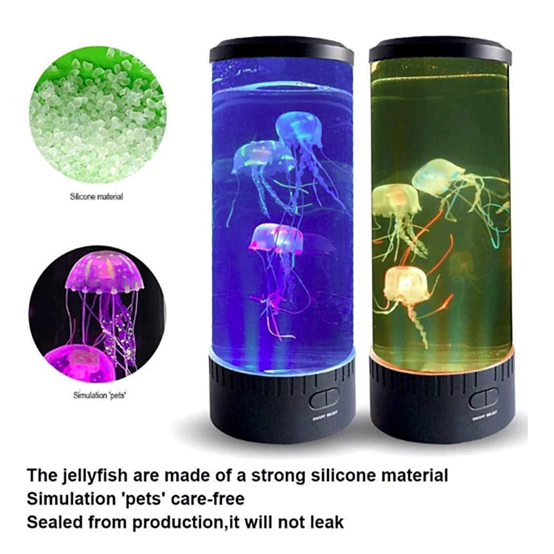 

Jellyfish Night Light Pvc Professional Fashion Creative Led For Home Aquarium Decoration Atmosphere Lights Colorful Lights