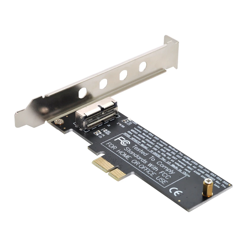 

PCI Express PCI-E 1X до 12 + 16Pin 2013-2017 Mac Pro Air SSD конвертирующая карта для A1493 A1502 A1465 A1466