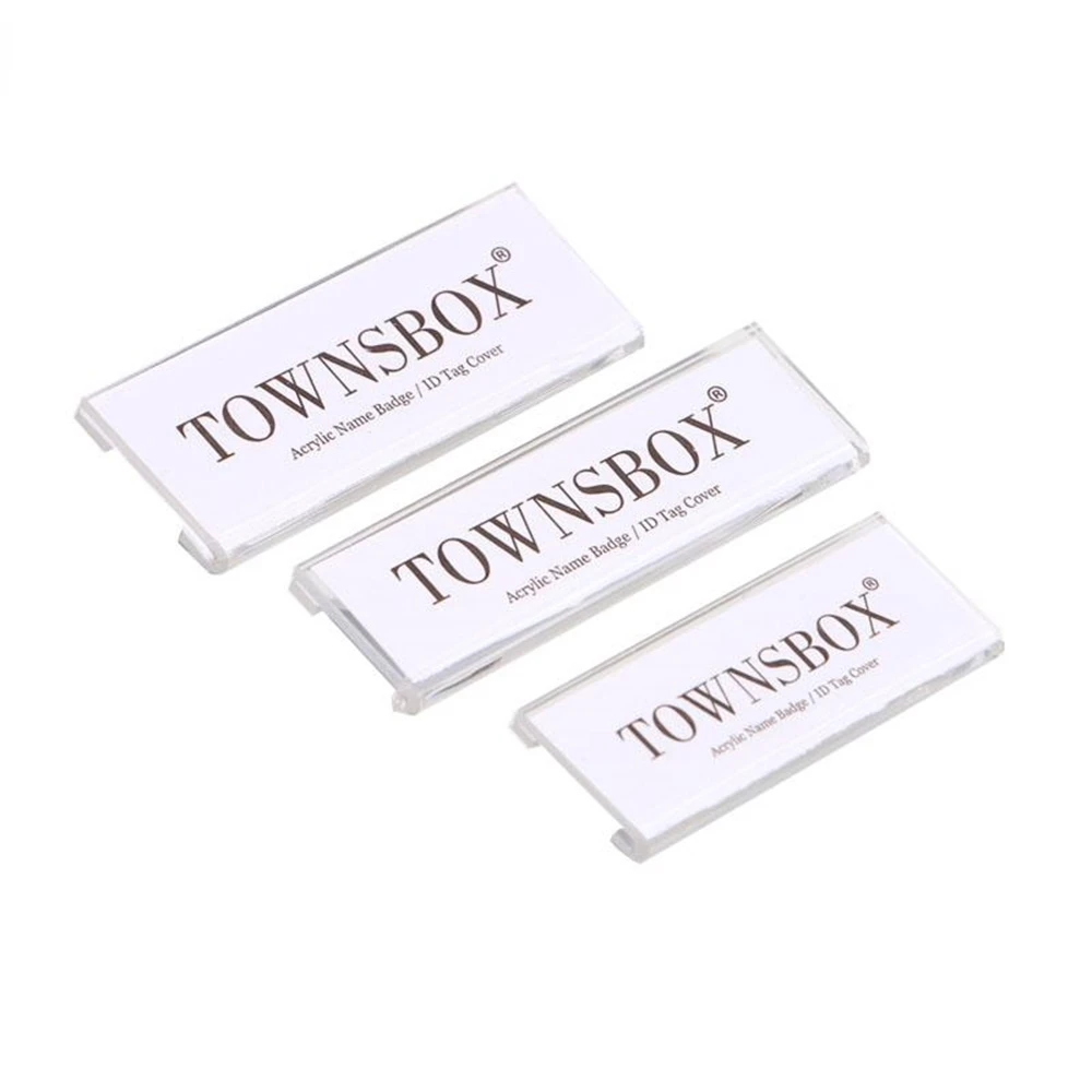 핀 ID 직원 이름 아크릴 카드 홀더 자석 배지 홀더, 안전 자석 배지 패스너 ID 태그 클립 태그 홀더 배지 
