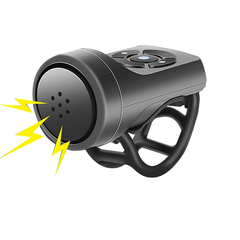 Loud USB Rechargeable Electric Bicycle Horn and Bell Accessory