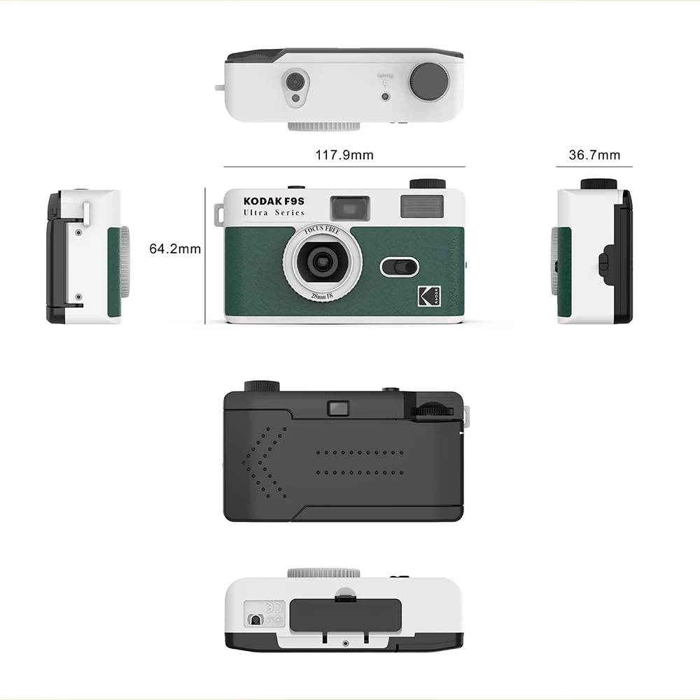 Kodak Ultra F9s Camera 135mm Original Retro Camera Film 35mm Film With Flash Manual Non-Disposable Camera Reusable Replaceable