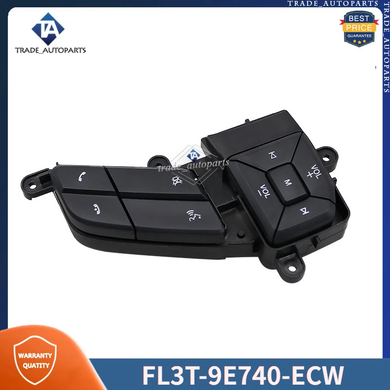 

FL3T-9E740-ECW FL3T9E740ECW For Ford F150 F250 F350 2015-2018 Steering Wheel Right Volume Sync Switch Button