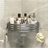 Corner Shower Caddy Adhesive Drilling Installation Options Upgraded Rustproof Alumminum Spacious Bathroom Organizer Matt Black 2