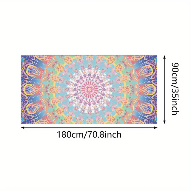 Quick-Dry Tropical Mandala Beach Towel | Soft, Absorbent & Lightweight | Fantasy Woven Towel for Travel & Poolside 5