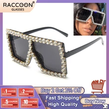 

Fashion Sparkly Diamond Women Massive Bling Sunglasses Huge Retro Oversized Vintage Big Rhinestones Sun Glasses Glitter Eyewear