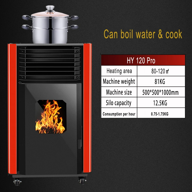 2022 Newest Warmth Heating Wood Pellet Stove Biomass Pellet Burner Pellet  Burning Stove Sawdust Heater Free Shipping