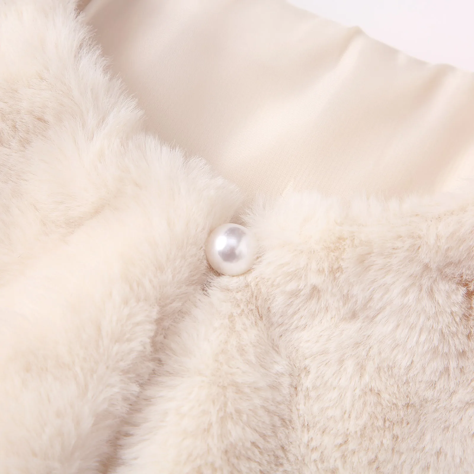 어린이 소녀용 인조 모피 볼레로 숄 크롭 아우터웨어 겨울 플리스 가디건 긴 소매 오픈 프론트 코트 아동복 1-12세