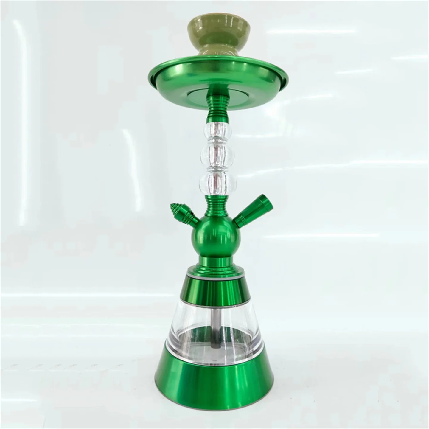 Arabic Hookah Complete Set Shisha Pipes-1 Hose Ports Acrylic Base