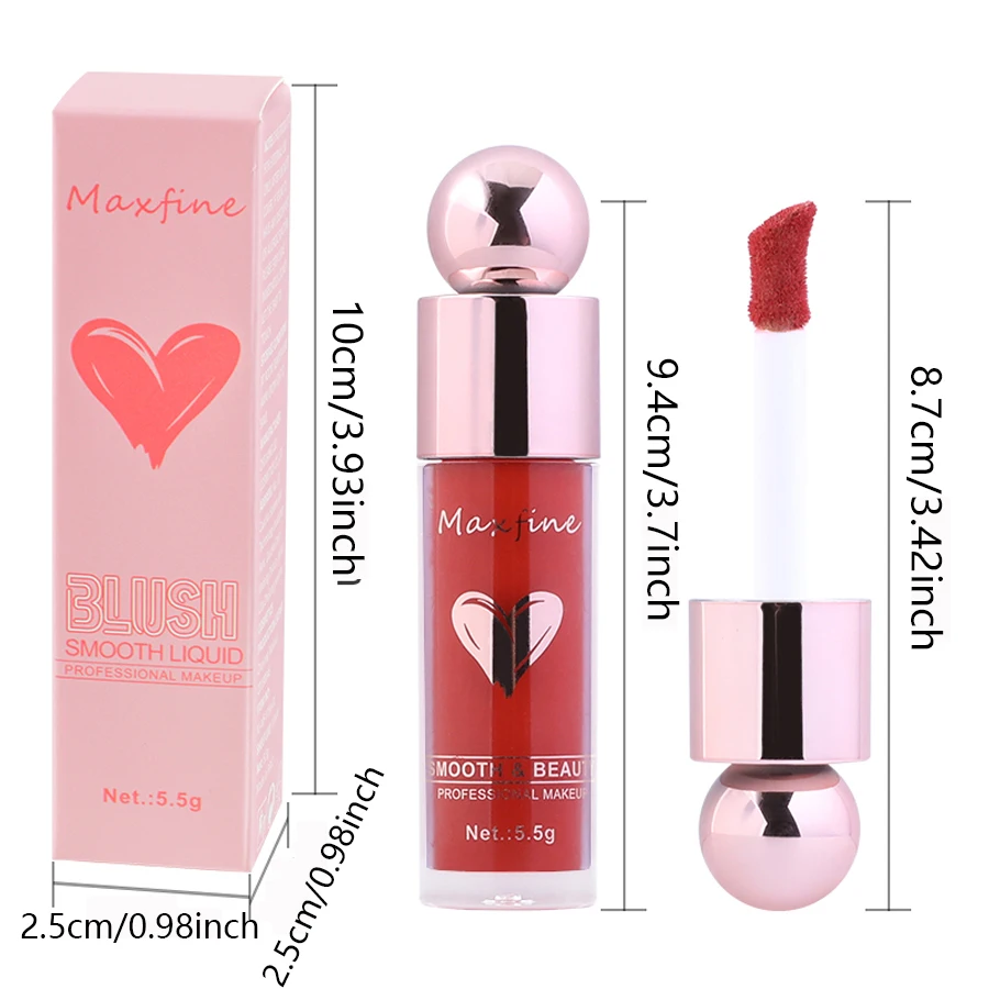 Liquid Blush Facial Blusher Multi-Use Waterproof Moisturizer Matte Natural