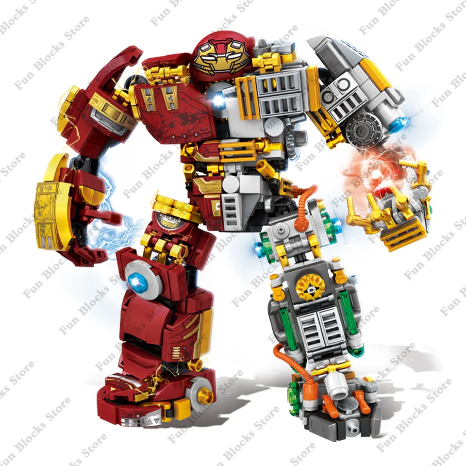 Marvel translúcido MK44 Iron Man Mecha Avengers figuras Hulkbuster bloques  de construcción conjuntos MOC juguetes clásicos para niños, modelo de  película ladrillos - AliExpress, image size:960x960