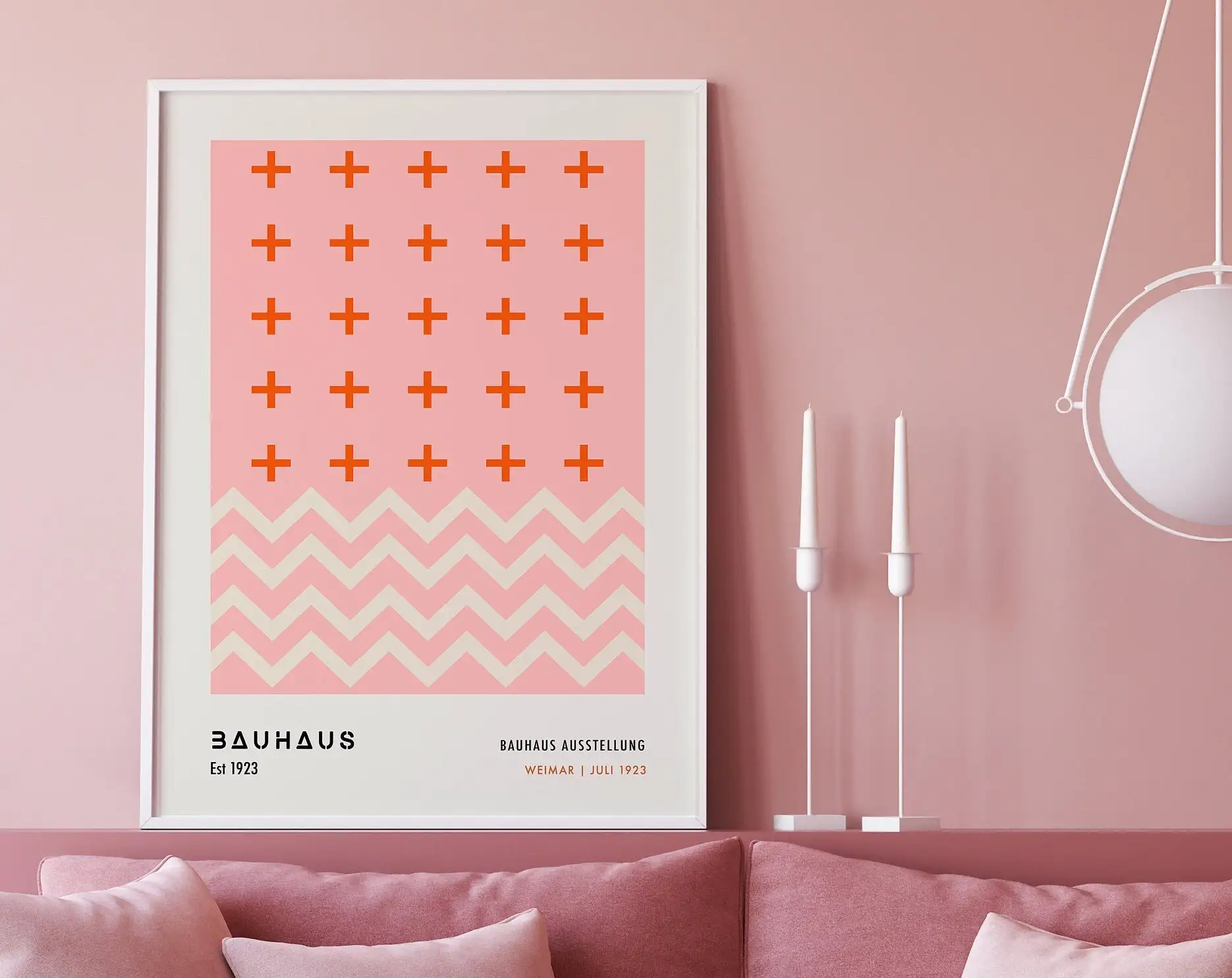 Geometric Canvas Poster Modernist Bauhaus Living Room Wall Art Retro Prints Mid Century Home Decorative Wall Art Painting