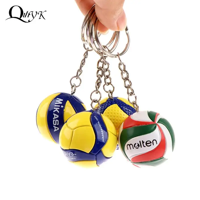 

Fashion PVC Volleyball Keychain Ornaments Business Volleyball Gifts Beach Ball Sport For Players Men Women Key Chain Gift