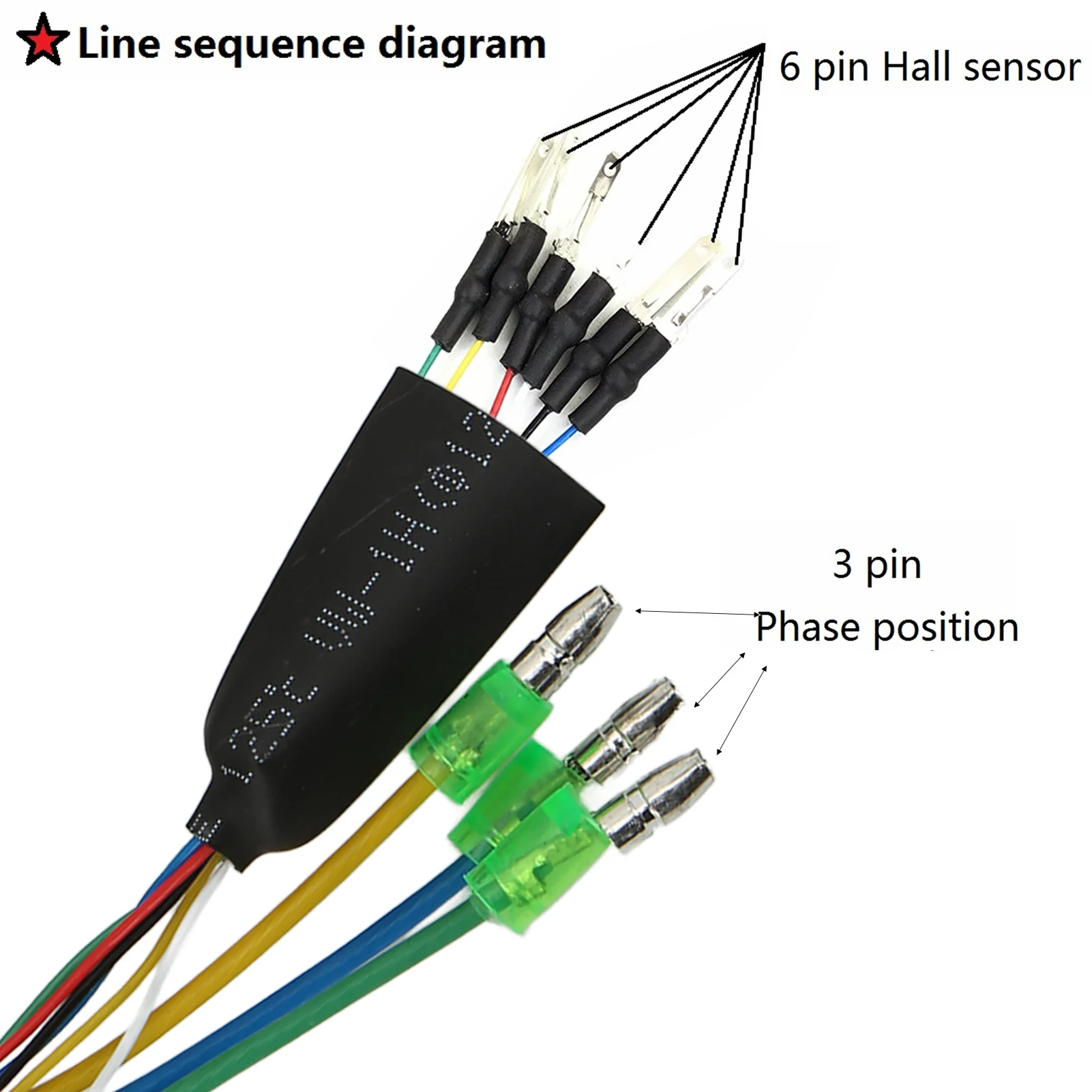 9 Pin Motor Convert Extension Cable Cord Waterproof Connector Front Rear Wheel Hub Motors Electric Bike 60/130/160cm