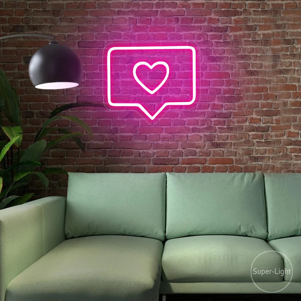 LED Neon Sign Like Instagram Heart for Wall Bedroom Home Photo Studio Decoration Flexible Neon Lamp Signage Light Kids Gift custom drop shipping acrylic led custom flexible personalized neon light sign neon