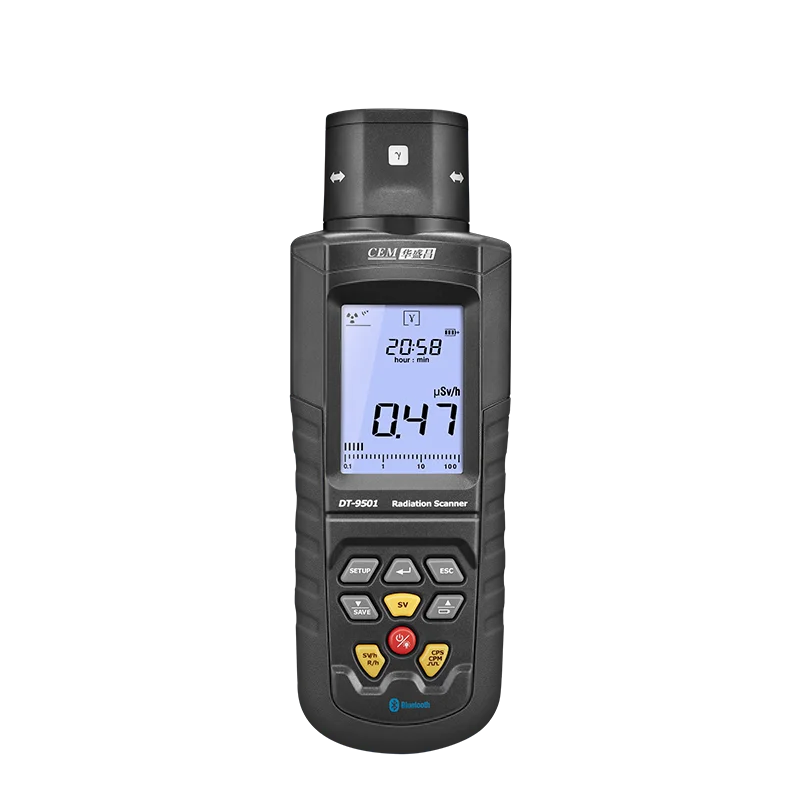 CEM DT-9501 Radiation Detector Can Be Rotated and Easily Used for A, B,y ,x Ray Radiation Meter With Datalogger Function