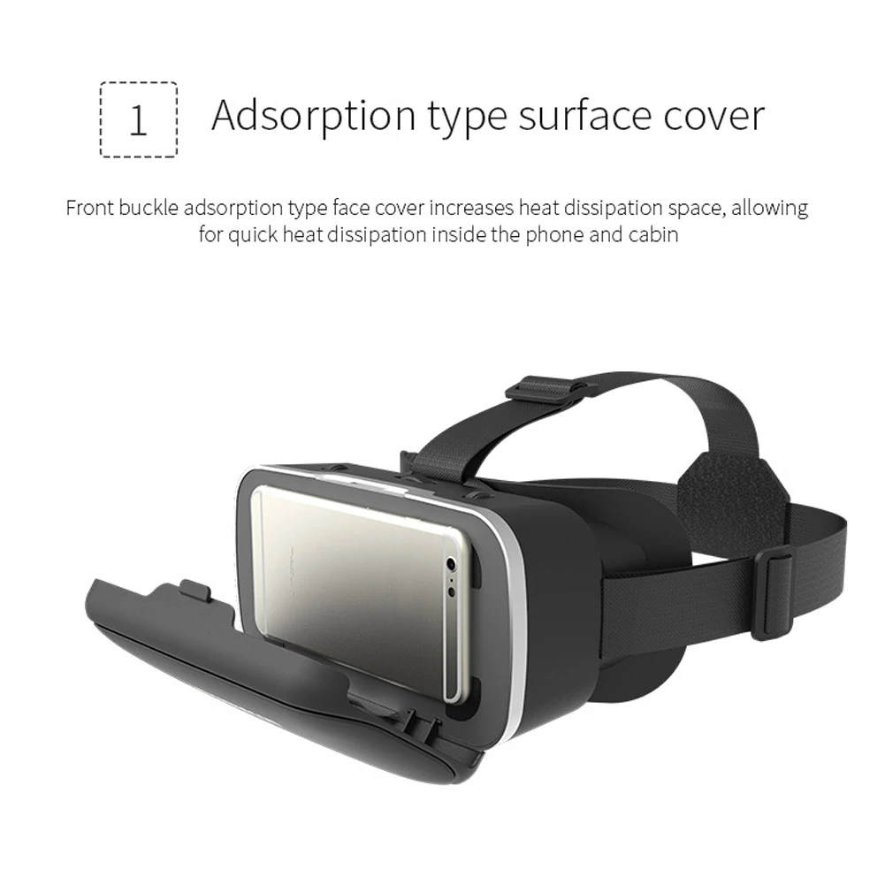 G04 VR Headset 3D Virtual Reality Glasses Real Virtual Reality Gaming Experience Goggles Compatible For IPhone Android Phones