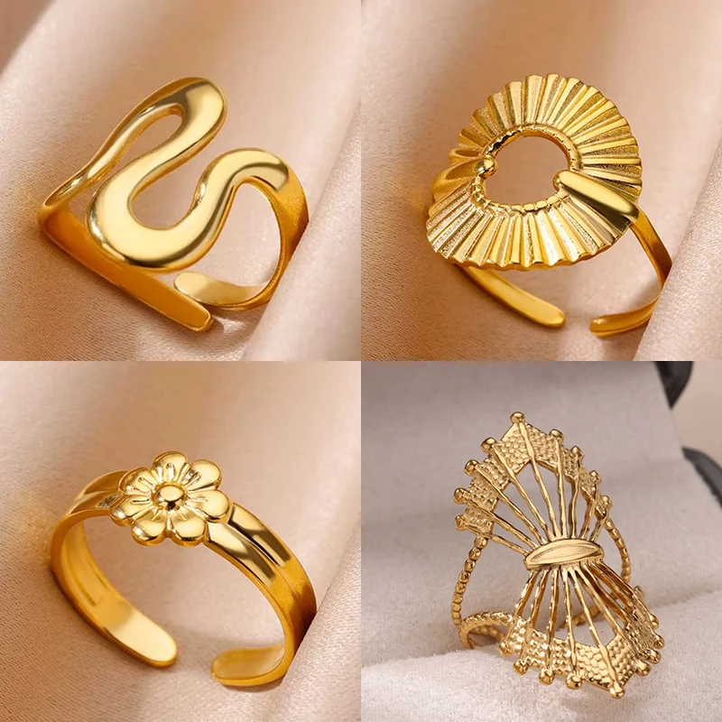 Gold Jewelry Rings Women