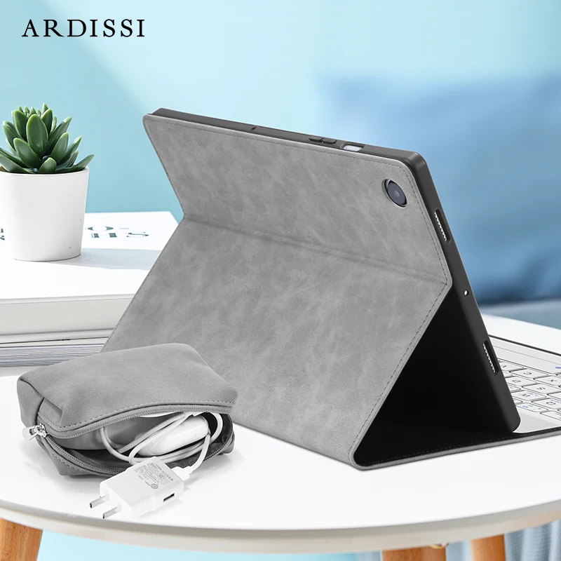Capa Stand Case para Samsung Galaxy Tab Couro pu Microfibra Bolsa Flip Suporte Manga a8 a 10.5 Lte Sm-x200 Sm-x205 2023 - Imagem 6