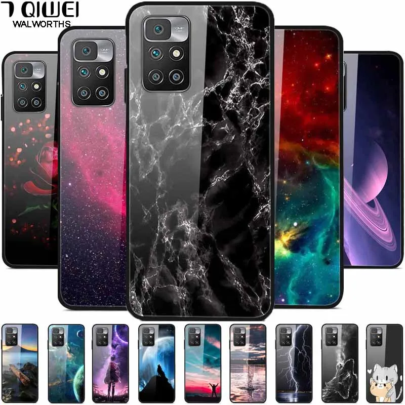 Space Starry Tempered Glass Phone Case - Durable Protective Cover