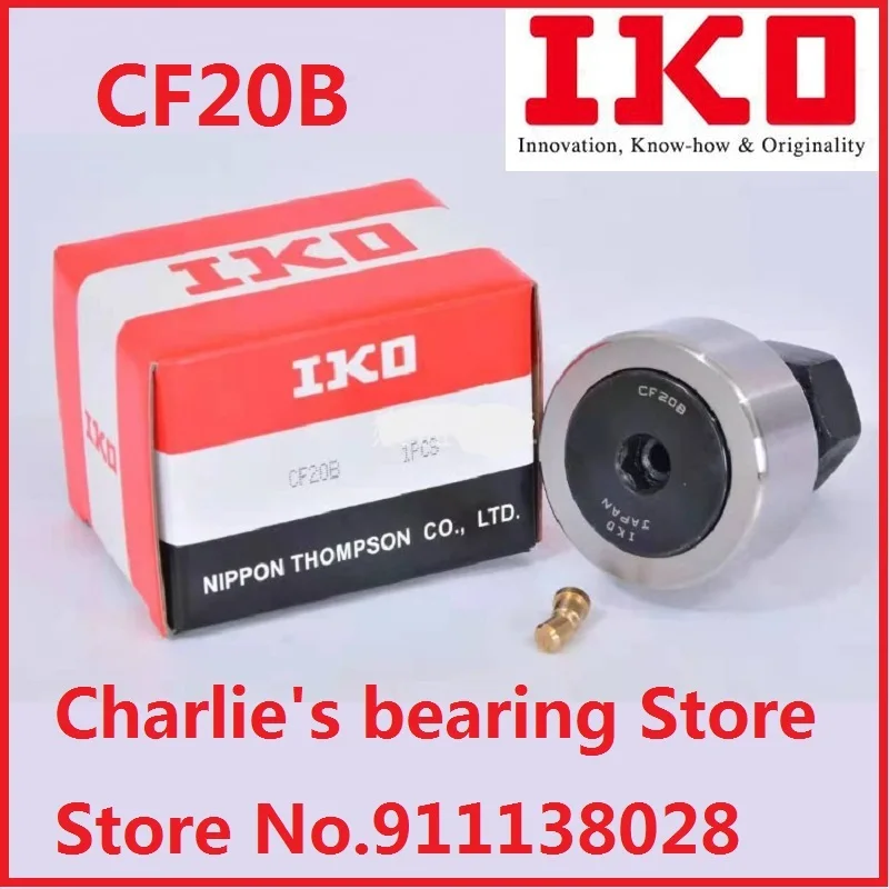 

10pcs 100% brand new original genuine imported from Jappan IKO brand bolt cam follower needle roller bearing CF20B(KR52PP)