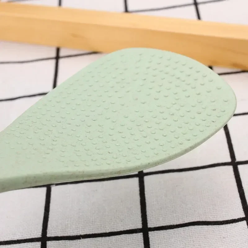 Plastic Rice Spoon Wheat straw Non-stick Kitchen Cooker Long Handle Spatula